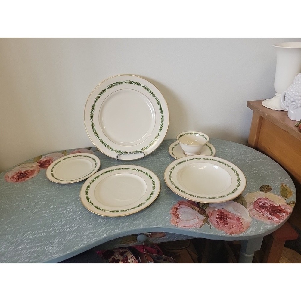 Franciscan China Green Arcadia 6pc‎ Dinner Set